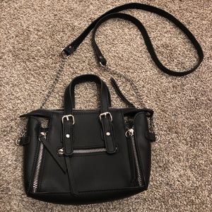Wild Fable Black Purse With Silver Chain!